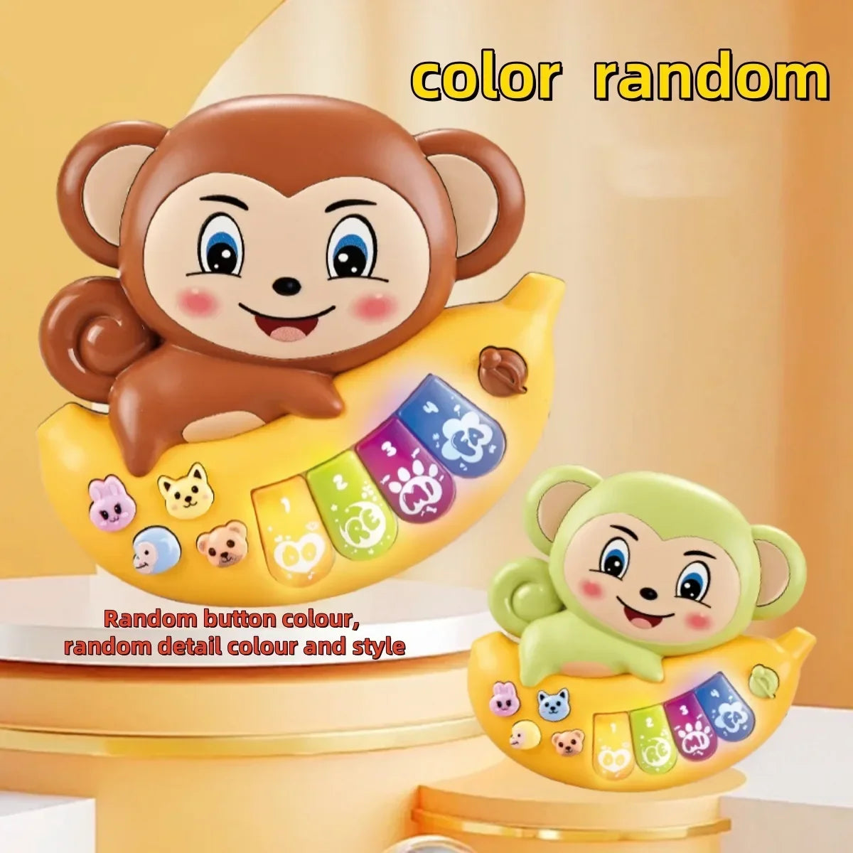 Toddlers Toys Electronic Keyboard Cartoon Lion Animal Baby Development Musical Toys Piano Early Education Toys 6 To 12 Months