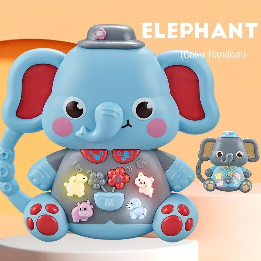 Toddlers Toys Electronic Keyboard Cartoon Lion Animal Baby Development Musical Toys Piano Early Education Toys 6 To 12 Months