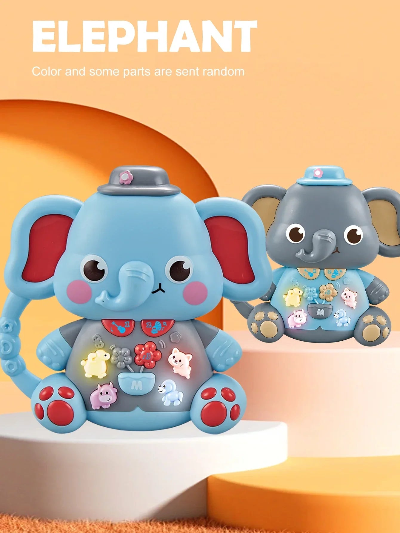 Toddlers Toys Electronic Keyboard Cartoon Lion Animal Baby Development Musical Toys Piano Early Education Toys 6 To 12 Months