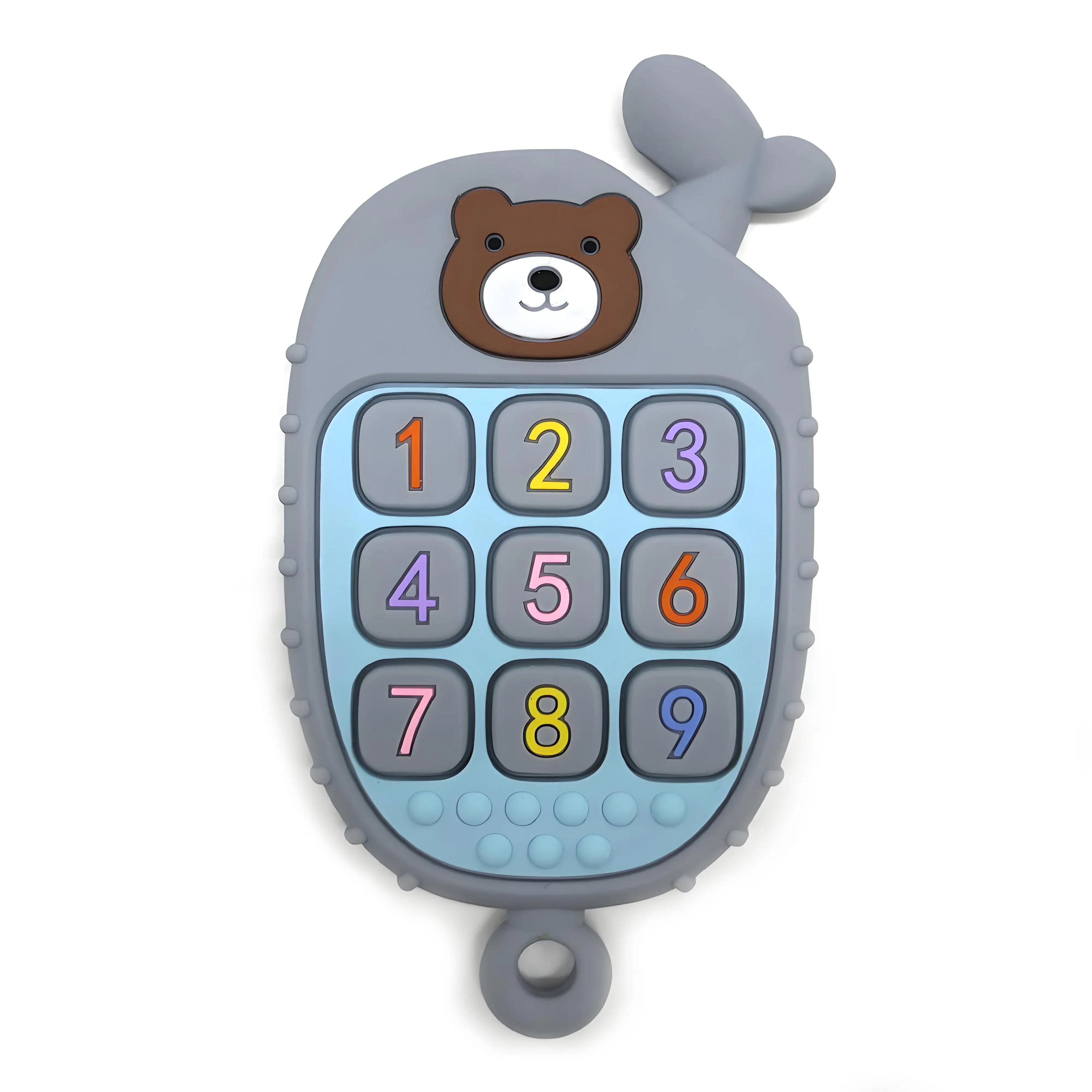 Montessori Baby Silicone Teether Toys Toddler Remote Control Boys Girls Gift Sensory Toys