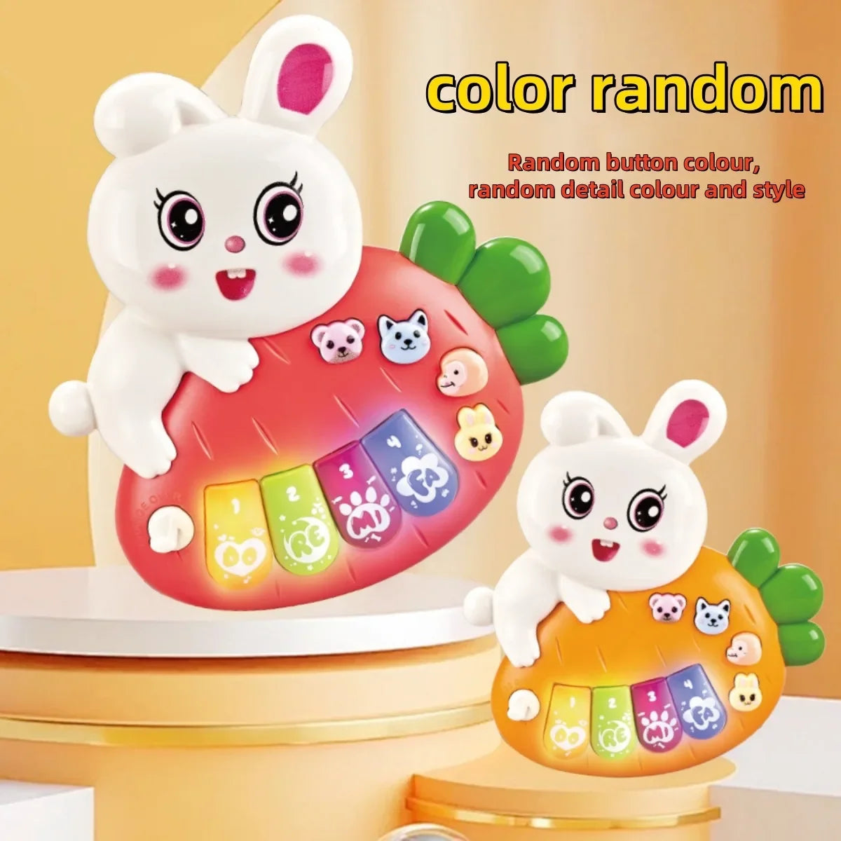 Toddlers Toys Electronic Keyboard Cartoon Lion Animal Baby Development Musical Toys Piano Early Education Toys 6 To 12 Months